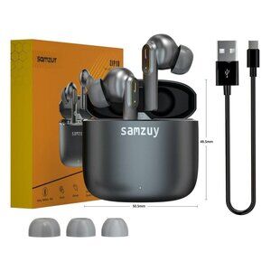 Wireless Earbuds w/ Microphone Bluetooth 5.2 True Wireless Charging Case 35 Hour